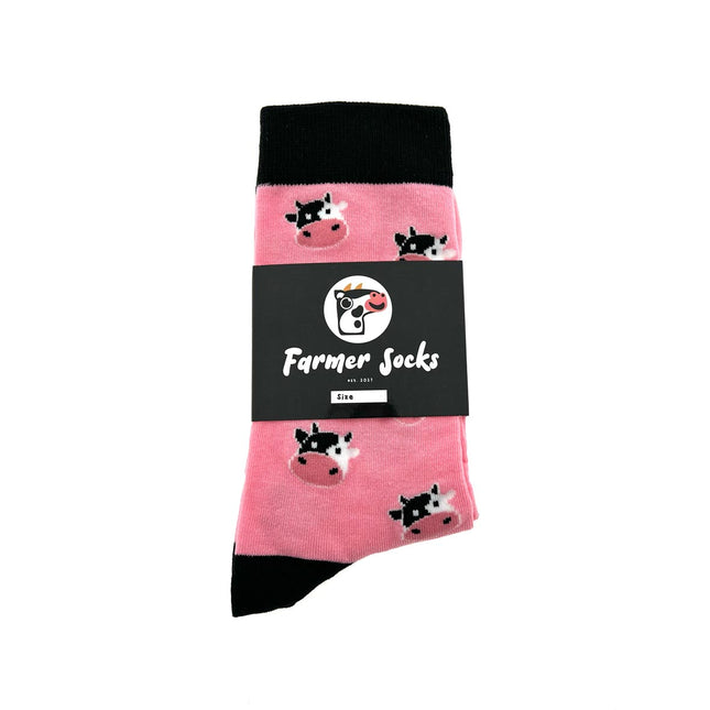 Cow Sock - Roze