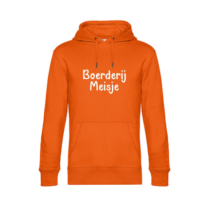 BOERDERIJ MEISJE hoodie - oranje (dames)