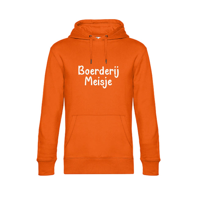 BOERDERIJ MEISJE hoodie - oranje (dames)
