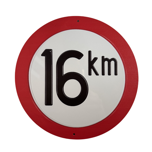 16 KM metalen bord