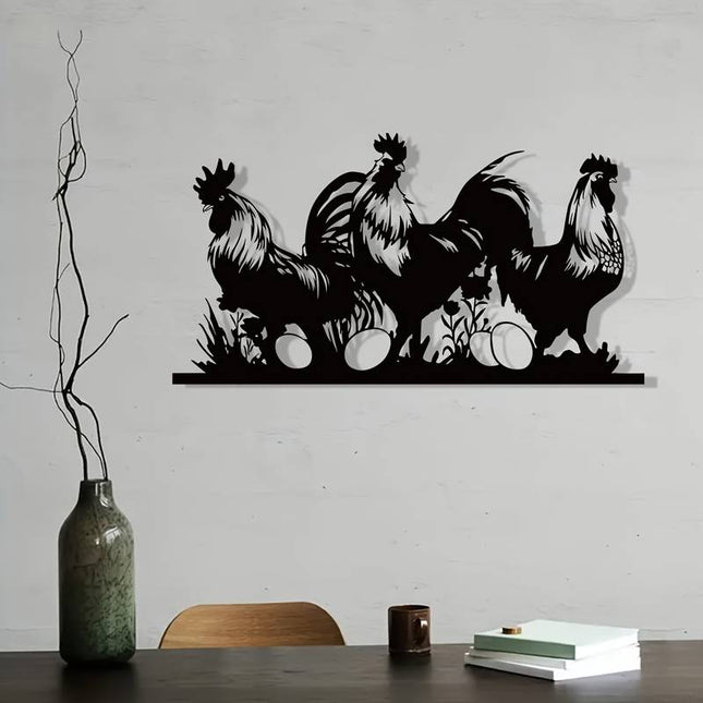Wandbord - Kippen/Haan