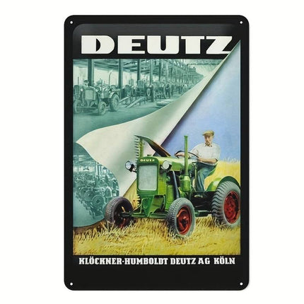 DEUTZ metalen bord