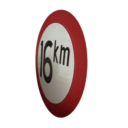 16 KM metalen bord