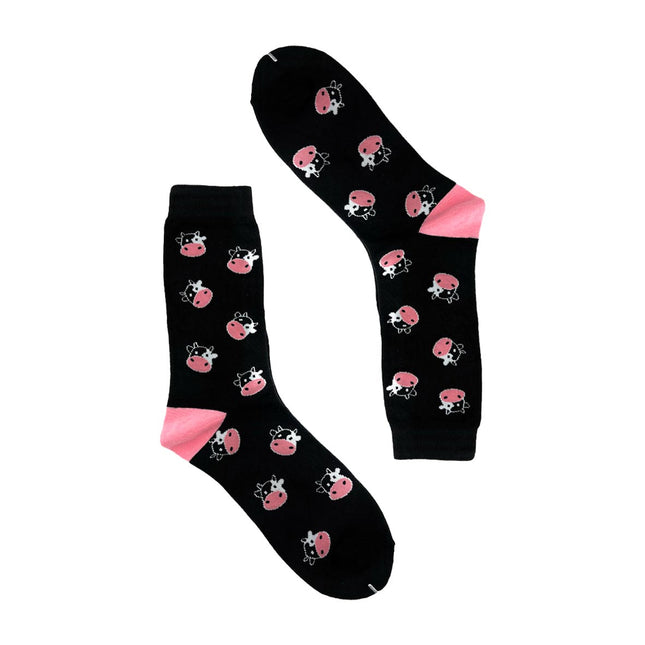 Cow Sock - Zwart