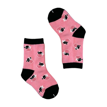 KIDS cow sock - roze
