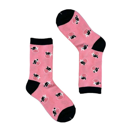 KIDS cow sock - roze