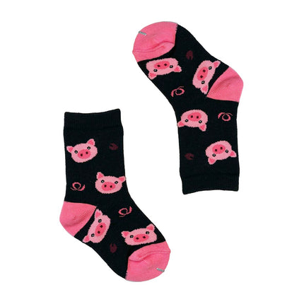 KIDS pig sock - zwart