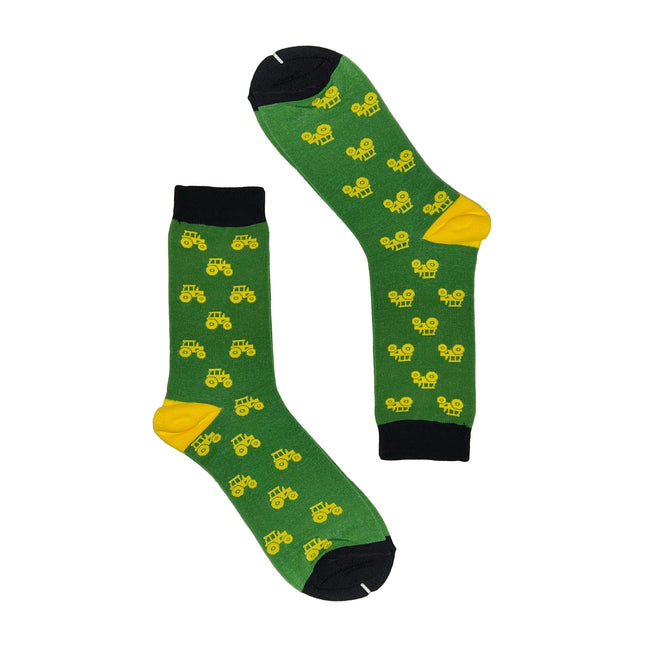 Tractor Sock - Groen/geel